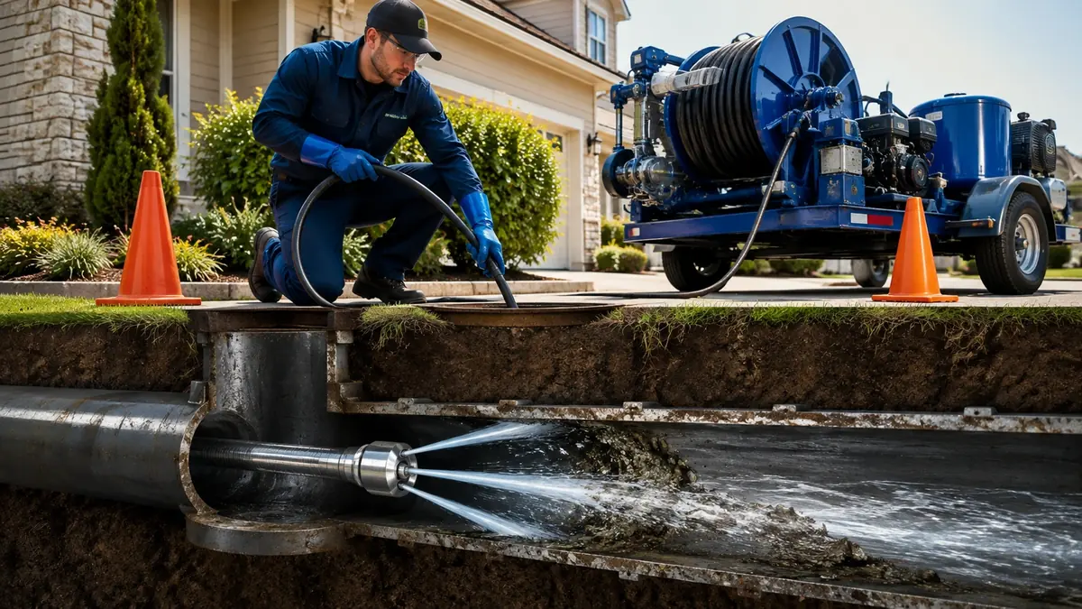 Main Sewer Line Hydro Jet Cleaning in Dillon Beach