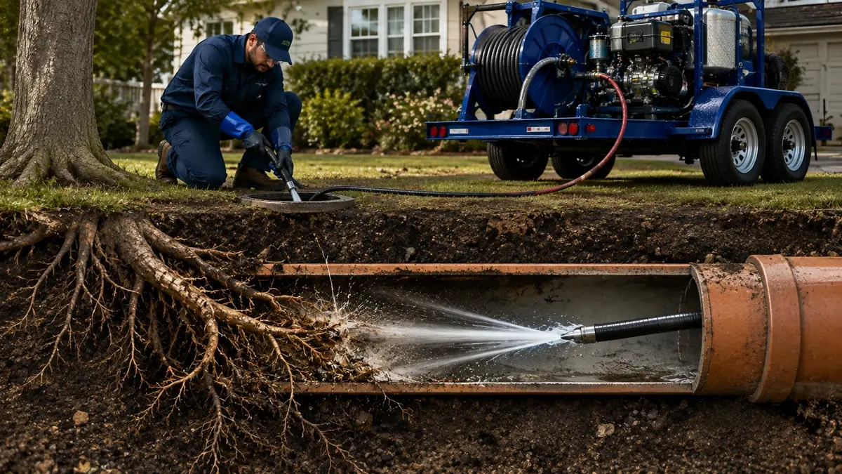 Tree Root Removal with Hydro Jetting in Dillon Beach